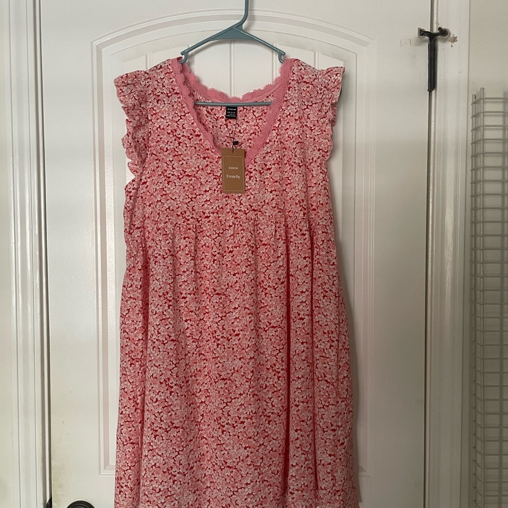 Frenchy/Shein Pink Floral Dress